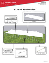 40x140 Pole Tent