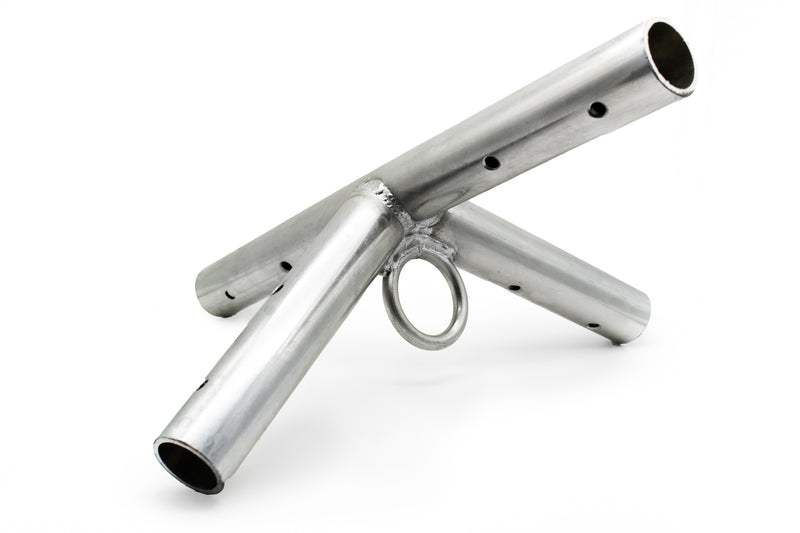 Four Way Side Tee Fitting (with Ring) Ensures a Sturdy Tent Frame